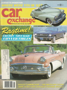 CAR EXCHANGE 1987 AUG - CUNNINGHAM, '66 MUSTANG, LARK, '62 CORVETTE, '51 FORD